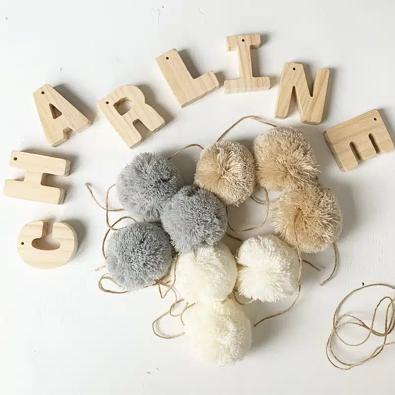 Kit guirlande pompons-lettres - Image 3